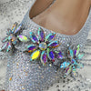 Special Design Pointy Toe Party High Heels And Exquisite Clutch Bag Mssza