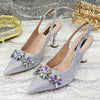 Special Design Pointy Toe Party High Heels And Exquisite Clutch Bag Mssza