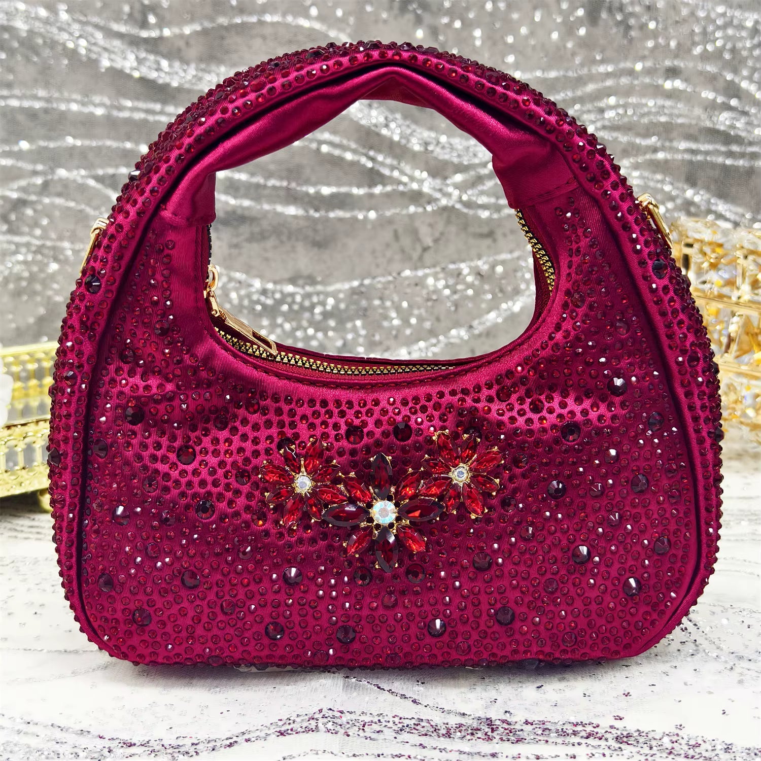 Special Design Pointy Toe Party High Heels And Exquisite Clutch Bag Mssza