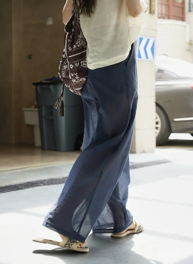Spliced Fold Folded High Waist Loose Temperament Basics Trousers Pant Mssza