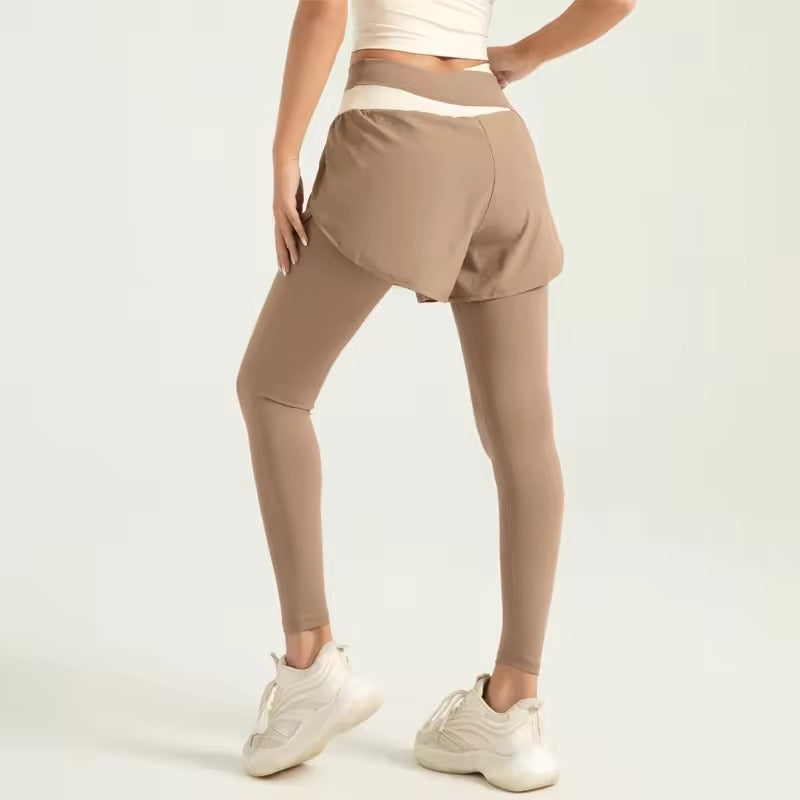 Trendy Solid Sport Gym Skinny Ankle-Length Yoga Pants Mssza