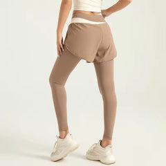 Trendy Solid Sport Gym Skinny Ankle-Length Yoga Pants Mssza