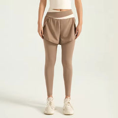 Trendy Solid Sport Gym Skinny Ankle-Length Yoga Pants Mssza