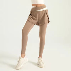 Trendy Solid Sport Gym Skinny Ankle-Length Yoga Pants Mssza