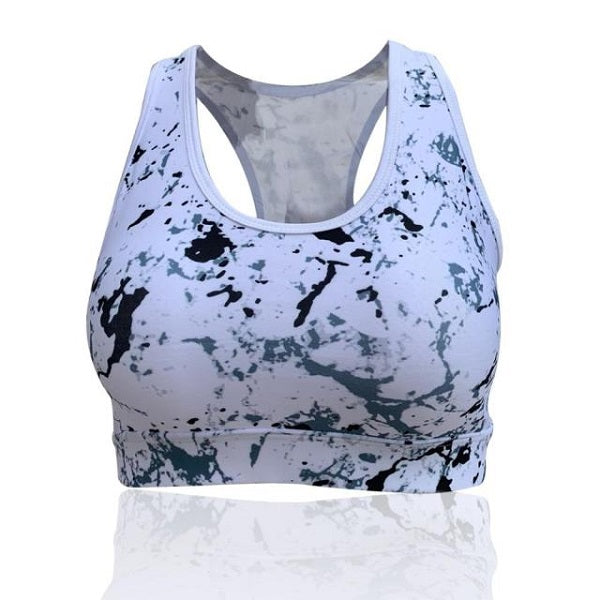 Sports Bra with Phone Pocket Fitness Yoga Tank Crop Top Gym Mssza