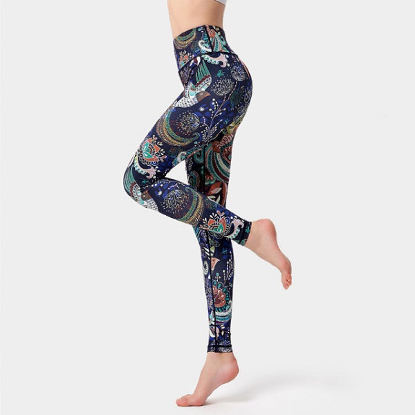 Sports Leggings Fitness Yoga Pants High Waist Trouser Mssza