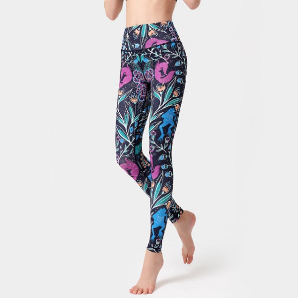 Sports Leggings Fitness Yoga Pants High Waist Trouser Mssza