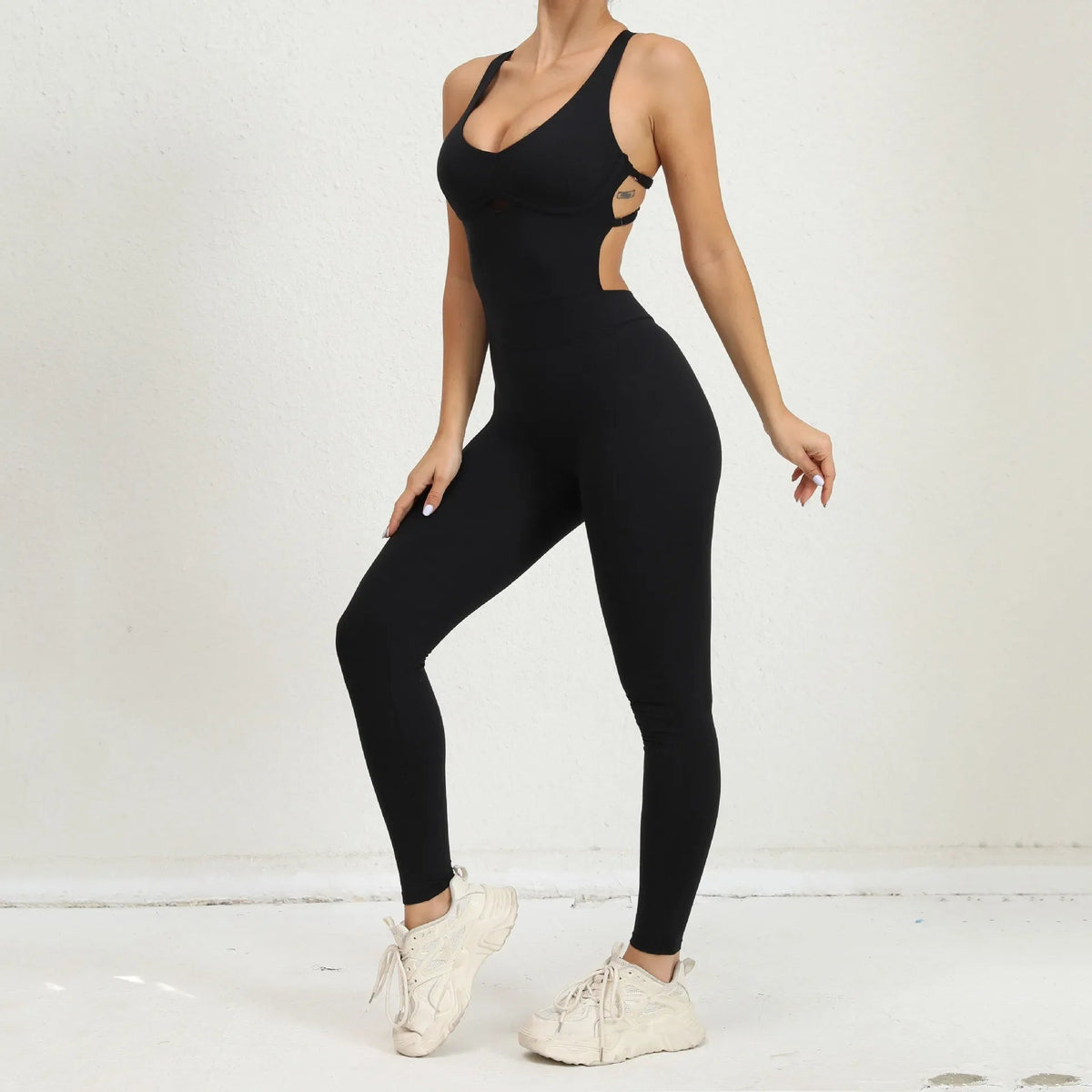 Sports Overalls Push Up Sporty Jumpsuit Backless Sportswear Gym Yoga Clothing Mssza