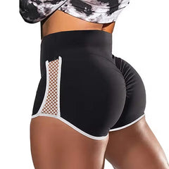 Sports Push Up High Waist Fitness Shorts Solid Slim Workout Short Pants Mssza