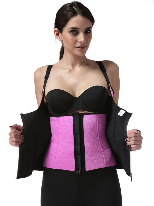 Sports Ultra Sweat Zipper Waist Trainer Vest Mssza