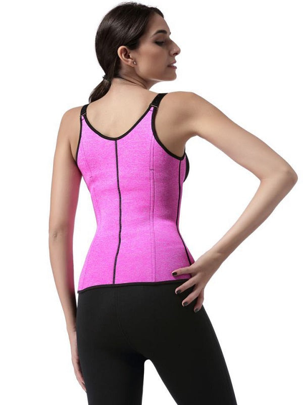 Sports Ultra Sweat Zipper Waist Trainer Vest Mssza