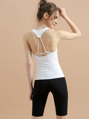 Sporty Backless Fitness Yoga Tank Top Mssza