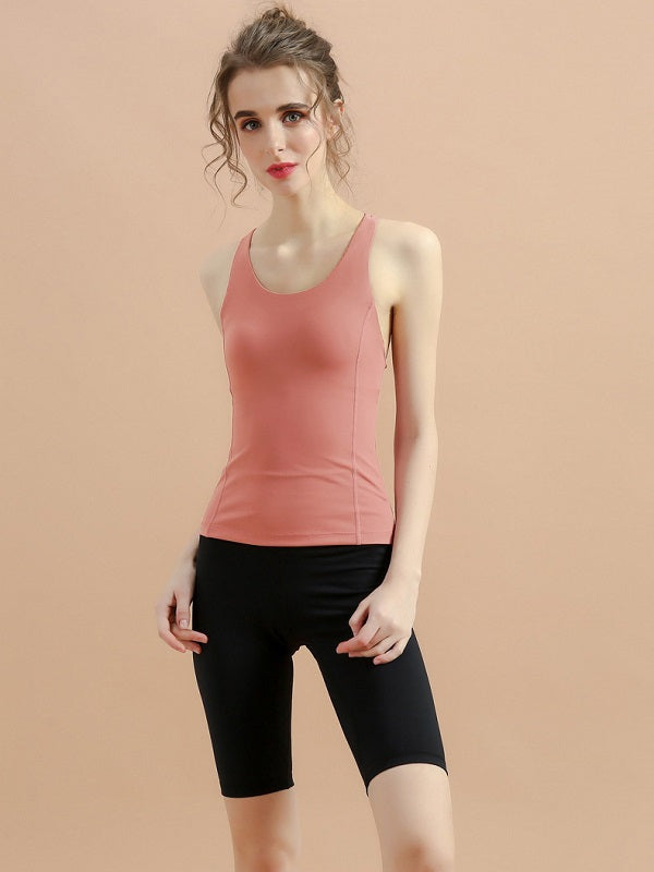 Sporty Backless Fitness Yoga Tank Top Mssza