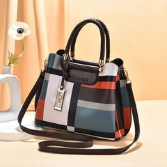 Strap And Top Handle Plaid Hot Handbags Mssza