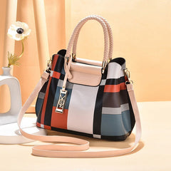 Strap And Top Handle Plaid Hot Handbags Mssza