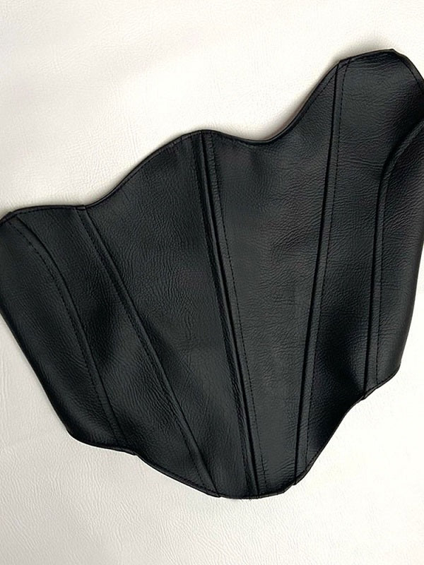 Strapless Strapless Sleeveless Polyester Top Mssza