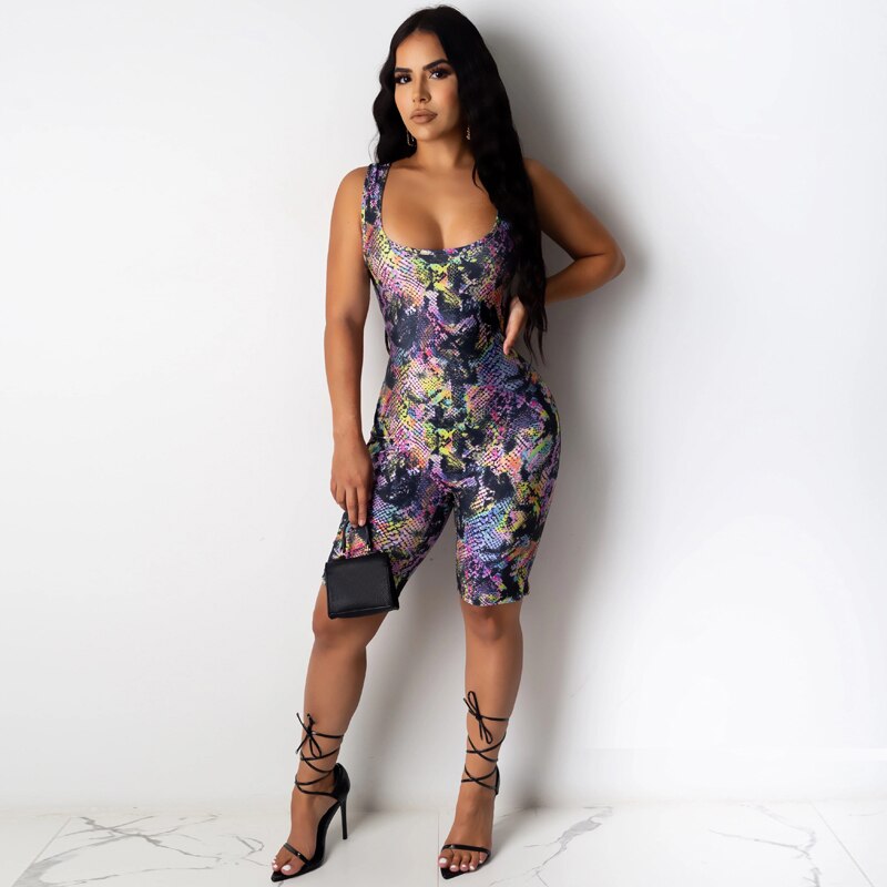 Streetwear Club Outfits Hollow Out Body Romper Mssza