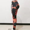Stretchy Gym Tights High Waisted Seamless Printing Yoga Pants Mssza