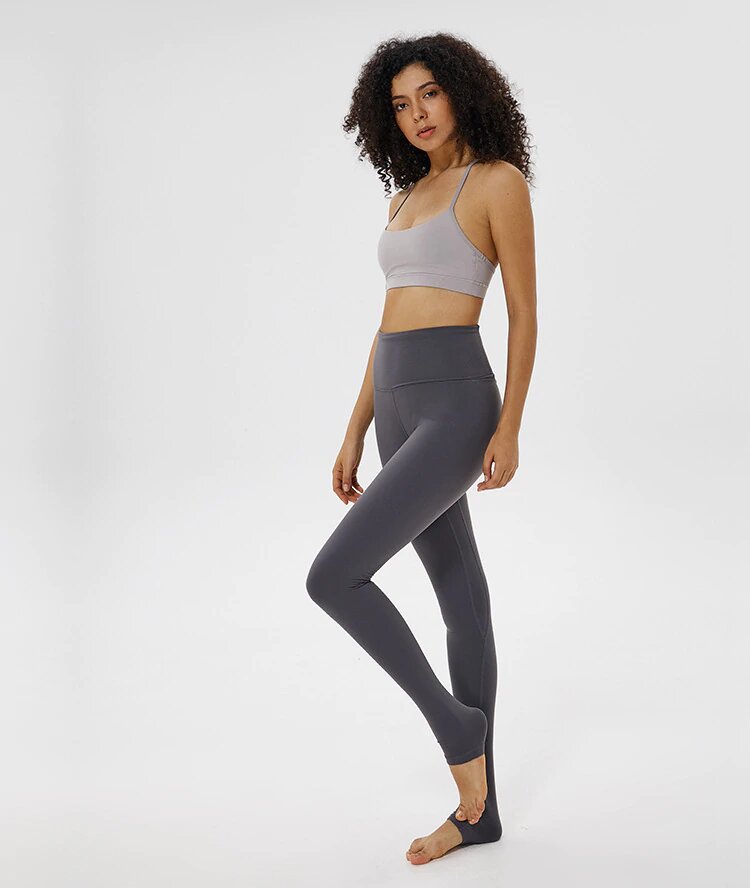 Stretchy Squatproof Plain Yoga Pants Training Sport Leggings Mssza