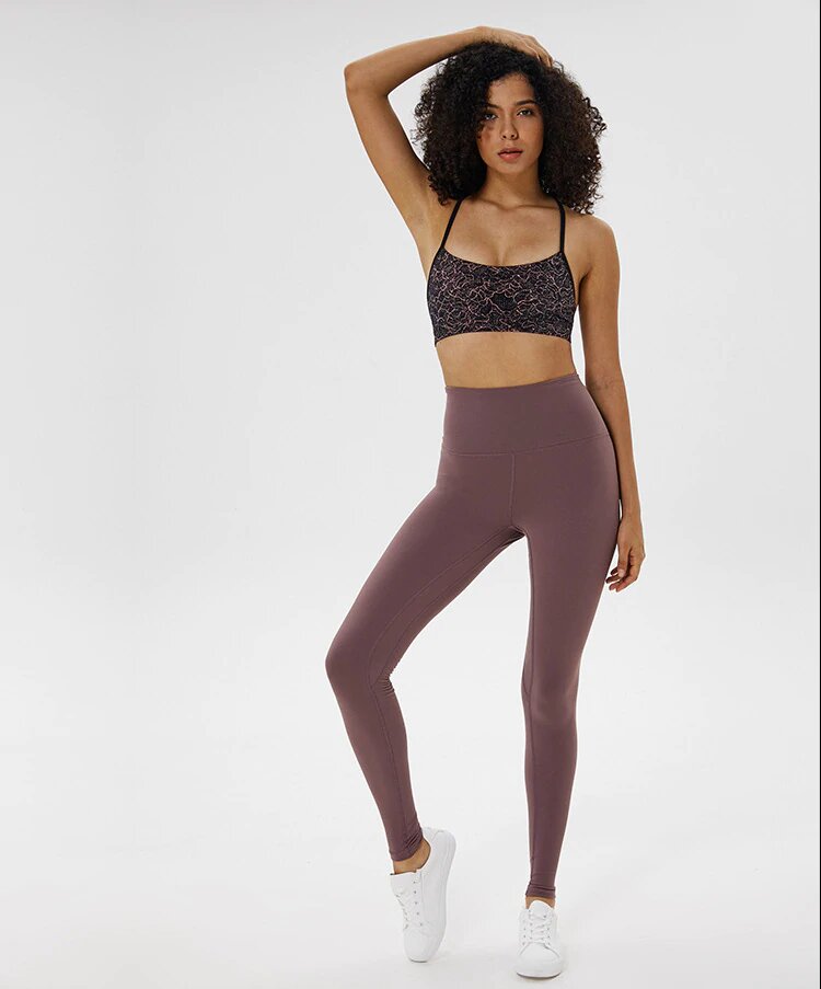 Stretchy Squatproof Plain Yoga Pants Training Sport Leggings Mssza