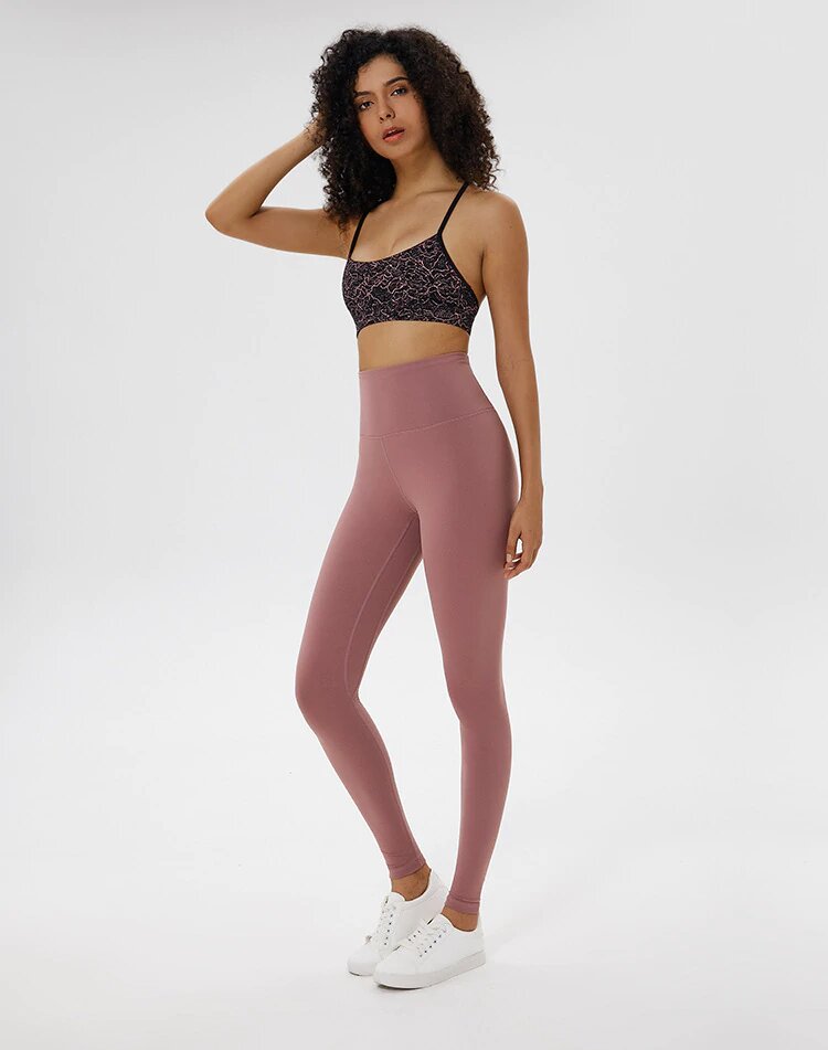 Stretchy Squatproof Plain Yoga Pants Training Sport Leggings Mssza