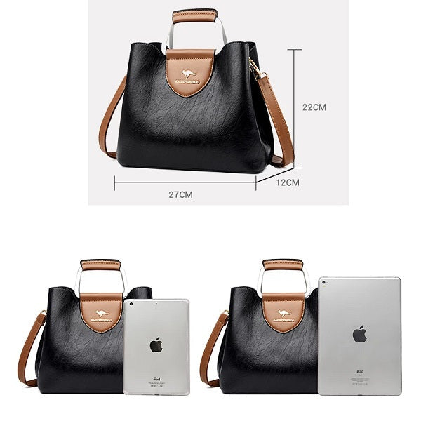 Style Retro Designer Large Capacity Shoulder Bag Mssza