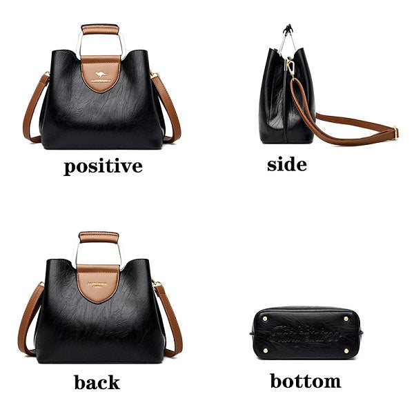 Style Retro Designer Large Capacity Shoulder Bag Mssza