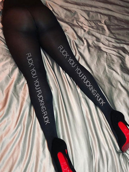 Stylish Geometric Rhinestones Polyester Long Pants Mssza