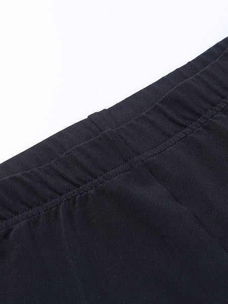 Stylish Geometric Rhinestones Polyester Long Pants Mssza