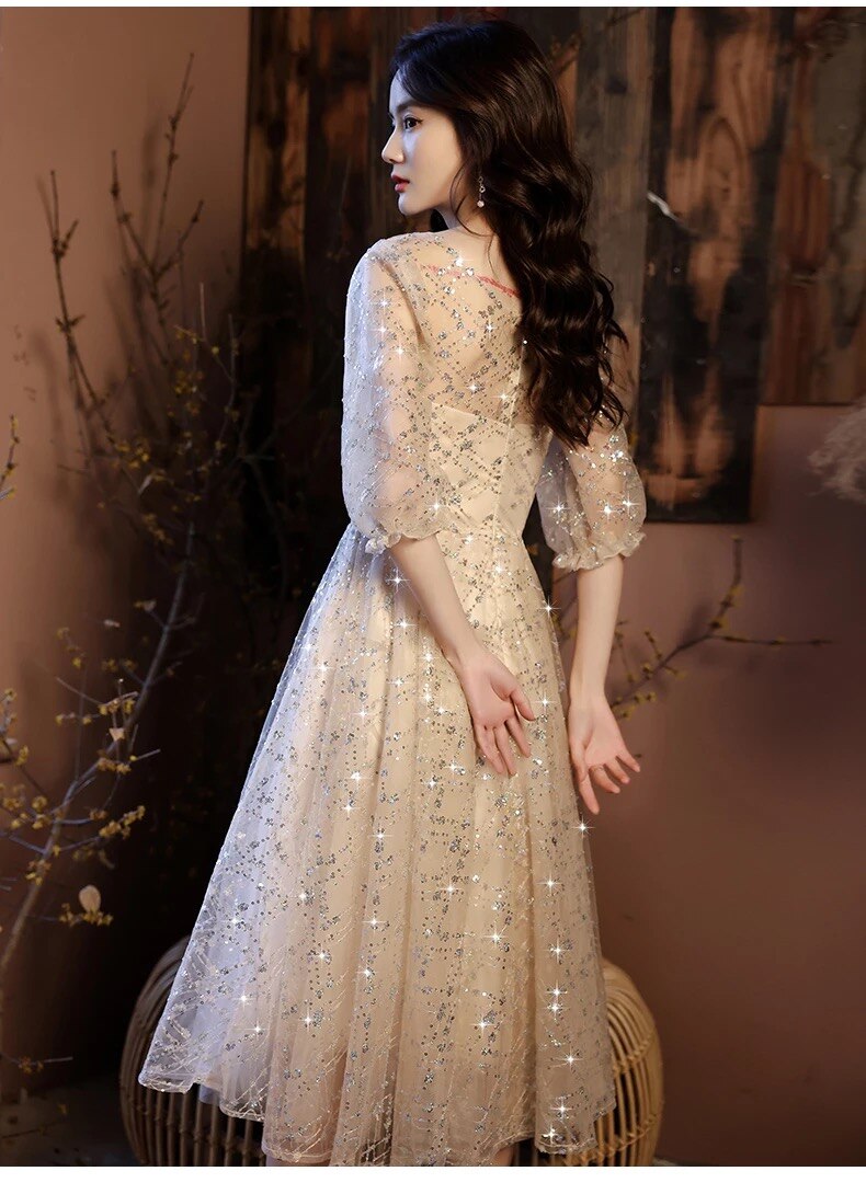 New Stylish O-Neck  Evening Dress Mssaz Desses