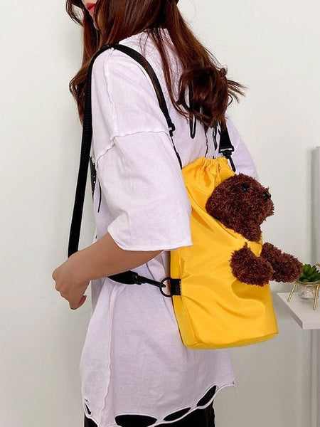 Sweet Lolita Bag Teddy Puppet Toy Cross Body Bag Mssza