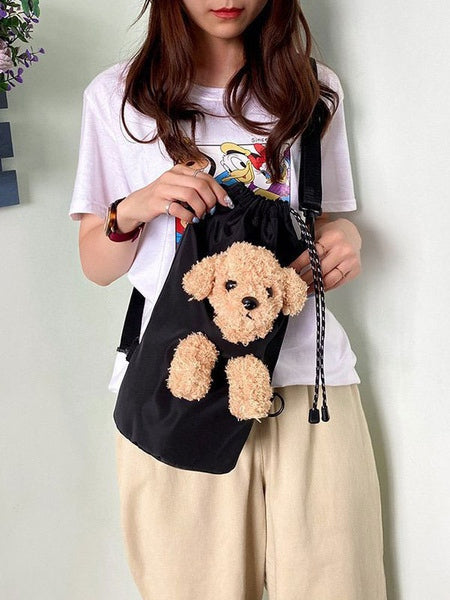 Sweet Lolita Bag Teddy Puppet Toy Cross Body Bag Mssza