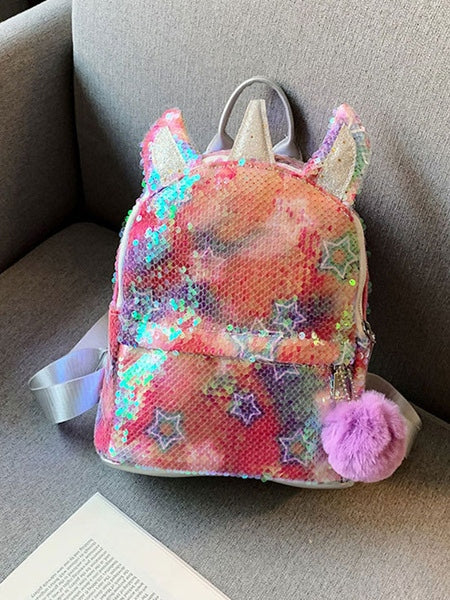 Sweet Lolita Handbag Sequins Unicorn Backpack Mssza