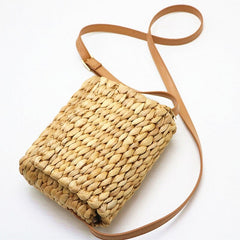 Sweet Pastoral Rattan Girls Shoulder Mini Bag Mssza
