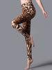 Casual Big Leopard Printed Sportwear Workout High Waist Leggings Mssza
