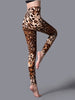 Casual Big Leopard Printed Sportwear Workout High Waist Leggings Mssza