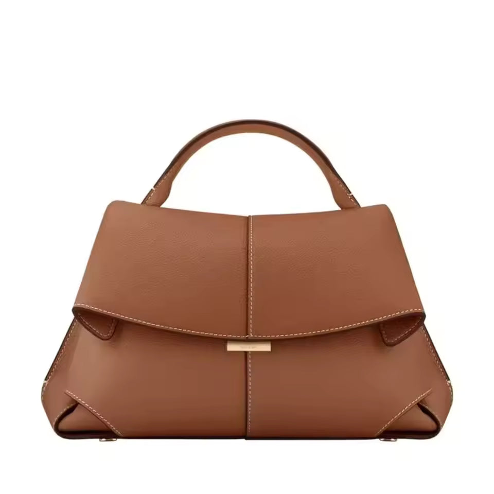 Casual Large-Capacity Leather Pleated Shoulder Crossbody Bags Mssza