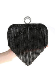 Tassel Chain Diamante Clutch Bag Mssza