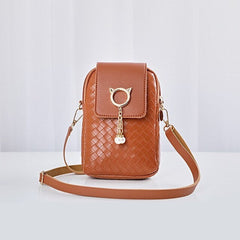 Tassel Cover-style Strap Solid PU Casual Shoulder Bag Mssza