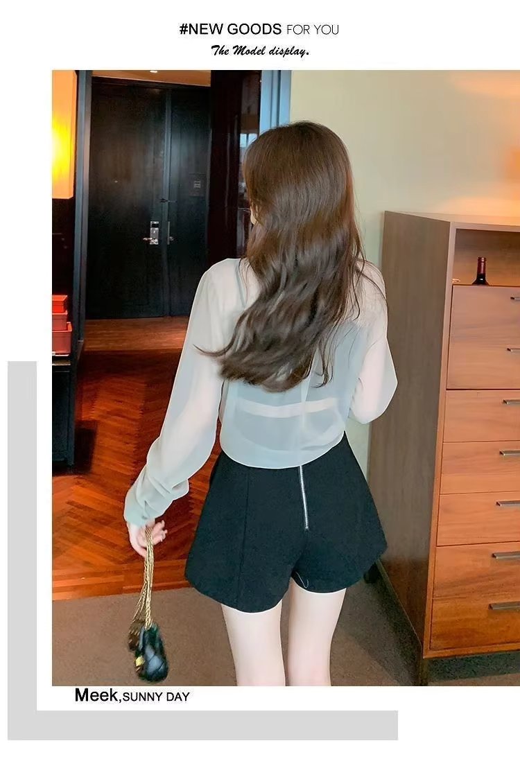 Thin Chiffon Lace Up Cardigan Long Sleeve Sun Protection Plus Size Shirt Mssza