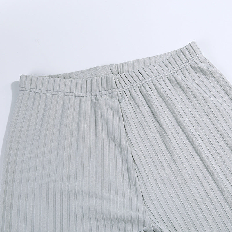 Tie Bow Sport Outfit Clothes Two Piece Sets Mssza
