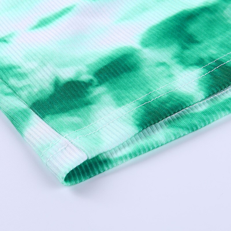 Tie Dye Print Sleeveless Tanks Top Mssza