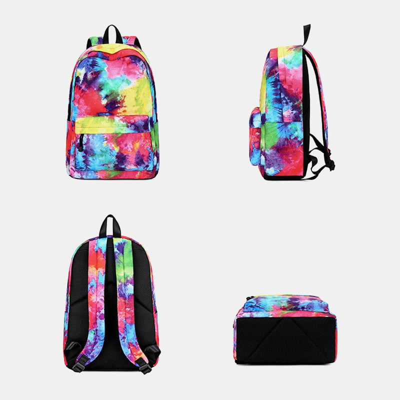 Tie-dye Waterproof Casual Backpack School Bag Mssza
