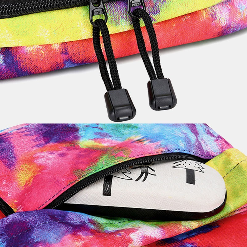 Tie-dye Waterproof Casual Backpack School Bag Mssza