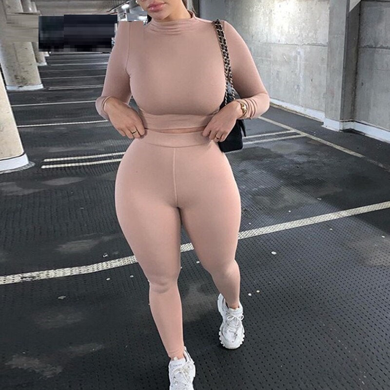 Tight fitness suit jogging pants 2-piece set Mssza