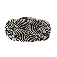 Patchwork Versatile Pearl Diamonds Clutch Mssza