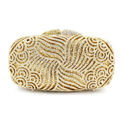 Patchwork Versatile Pearl Diamonds Clutch Mssza