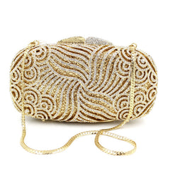 Patchwork Versatile Pearl Diamonds Clutch Mssza