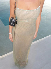 Sequin High Knitwear For  Casual Dress Mssaz Desses