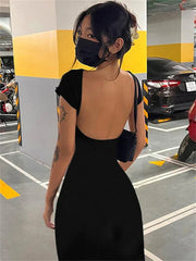 Female Patchwork Short Sleeve High Street Holiday Gown Ruffled New Casual Dress Mssaz Desses